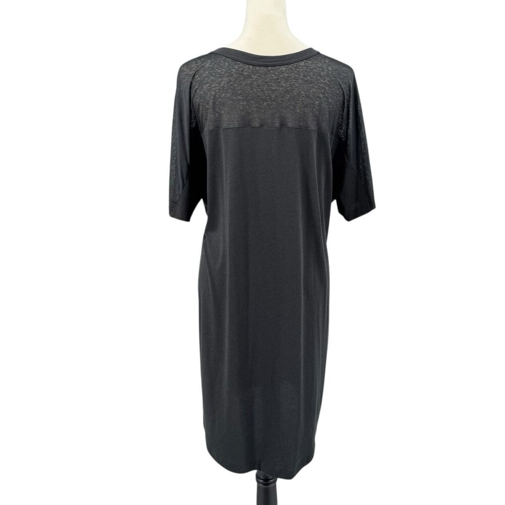 NikeLab NWT Essential Black Burnout Casual Relaxed T-shirt Mini Dress 865777 - Picture 7 of 15